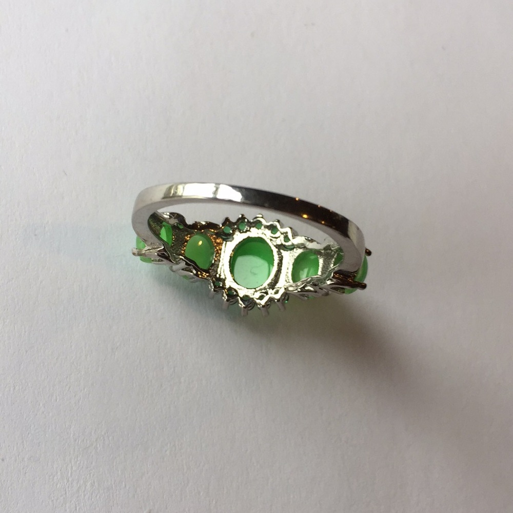 1 carat two 0.50 two 0.25 carat 925(Silver) RING - Picture 4 of 5